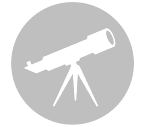 Telescope image and button